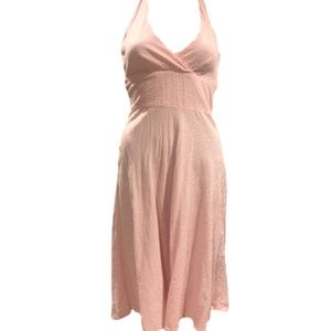 H&M: pinstripe halter dresd